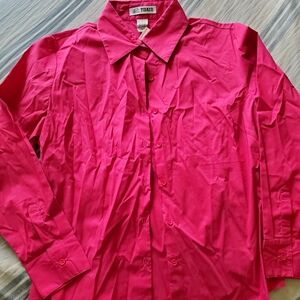 Tidaco Vibrant Pink Button-Up Shirt